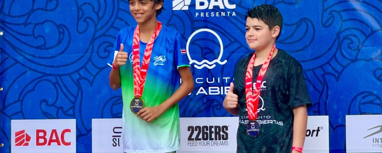Griegos logran primero y segundo lugar en II Fecha del Circuito de Aguas Abiertas 