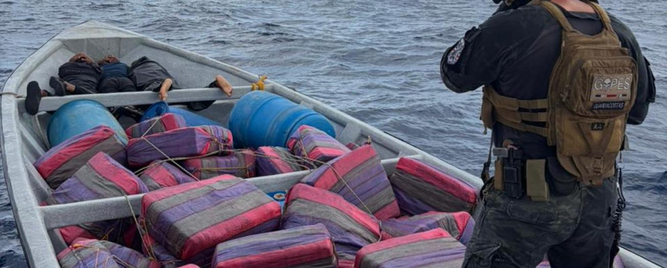 Capturada otra lancha narco en el Pacífico Sur