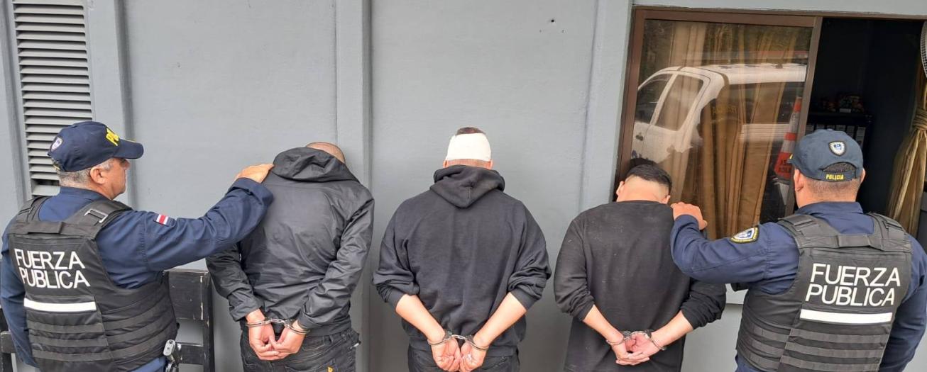 Dictan prisión preventiva a los cuatro presuntos asaltantes detenidos por la Fuerza Pública en Río Cuarto