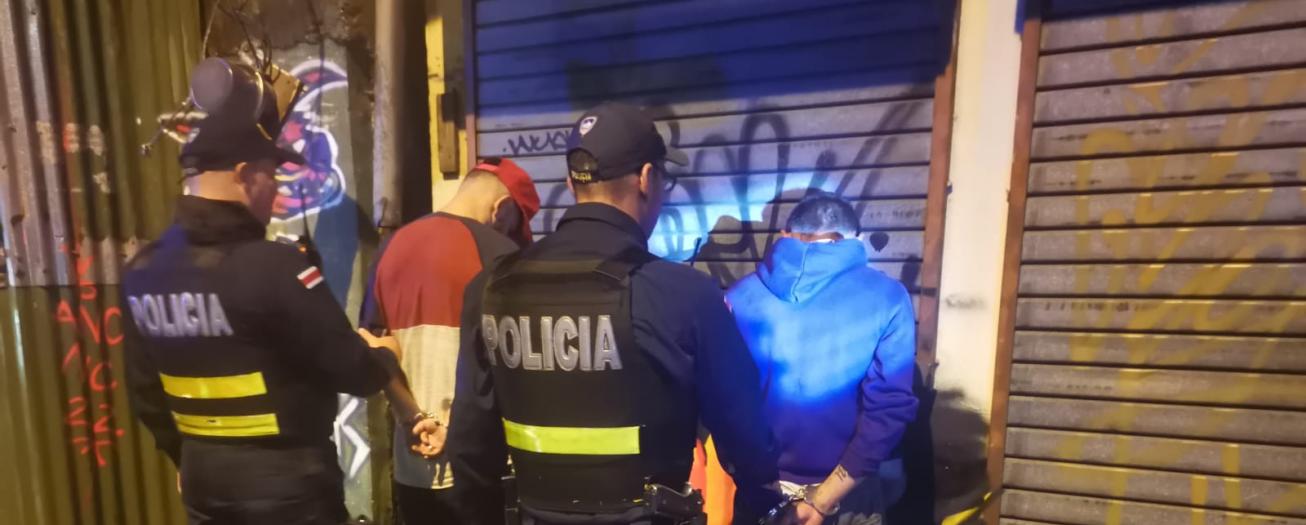 Policías de Alajuela detiene presuntos asaltantes y mitigan delitos contra la propiedad